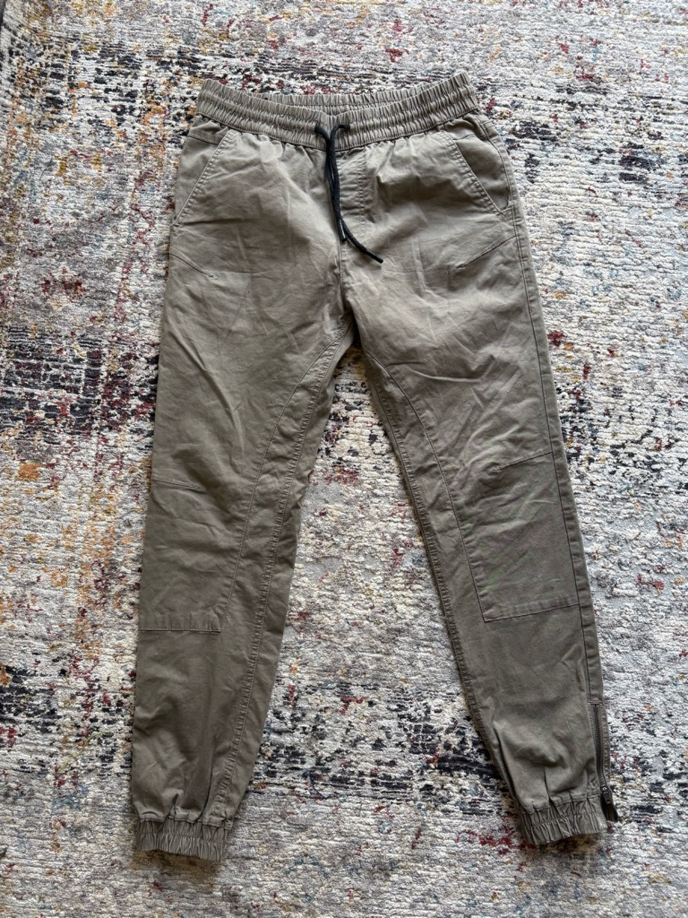 Jack and Jones Men's Olive Green Jogger Pants